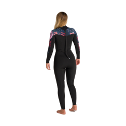 C-Skins Nuwave Solace Lite 3/2 Backtzip Frauen Neoprenanzug Black Tropical