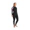 C-Skins Nuwave Solace Lite 3/2 Backtzip Frauen Neoprenanzug Black Tropical