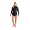 C-Skins Nuwave Solace Lite 2/2 LS Frauen Neoprenanzug Black Tropical