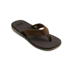 Quiksilver Carver Suede Recycled Zehentrenner Brown