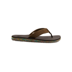 Quiksilver Carver Suede Recycled Zehentrenner Brown