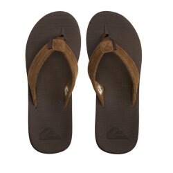 Quiksilver Carver Suede Recycled Zehentrenner Brown