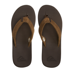 Quiksilver Carver Suede Recycled Zehentrenner Brown