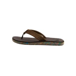 Quiksilver Carver Suede Recycled Zehentrenner Brown