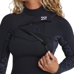 Billabong Synergy Natural CZ LS 2/2mm Frauen Neoprenanzug Shorty Black Fade