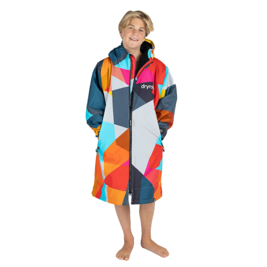 Dryrobe Kids Advance Longsleeve Storm Robe Abstract