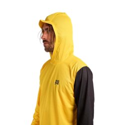 Soöruz M Sun Protect Tee LS Hood Mantas Yellow