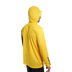 Soöruz M Sun Protect Tee LS Hood Mantas Yellow