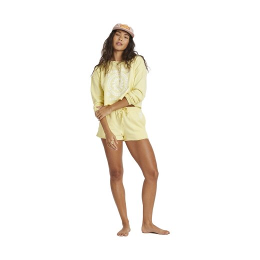 Sisstrevolution Roll With It LS Crew Fleece Dandelion