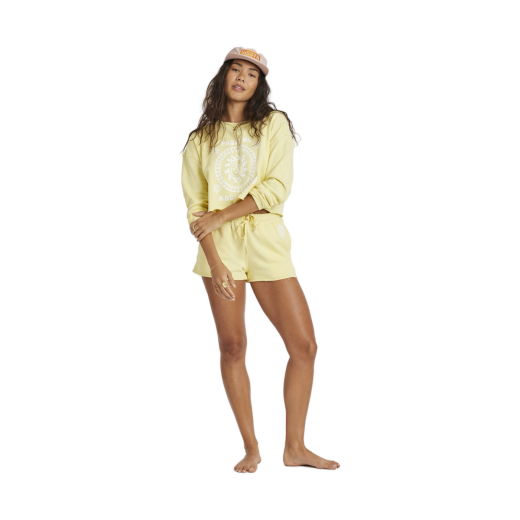Sisstrevolution Roll With It LS Crew Fleece Dandelion