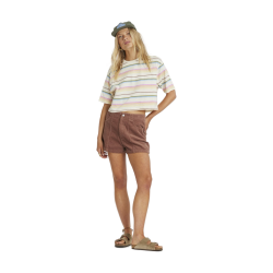 Sisstrevolution Seascape SS Knit Top Sea Salt