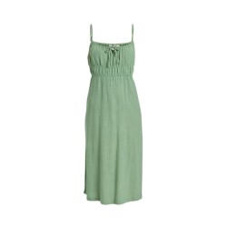 Roxy Rosie Skies Slub Mididress Basil M