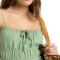 Roxy Rosie Skies Slub Mididress Basil M