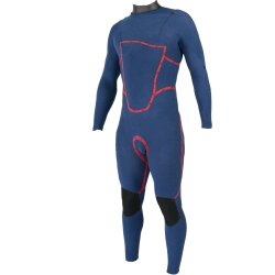 Soöruz Fighter Chestzip 4/3 Neoprenanzug Organic Oysterprene Black