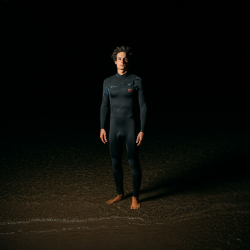 Soöruz Fighter Chestzip 4/3 Neoprenanzug Organic Oysterprene Black