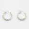 Jewelberry Kreole Twisted Dots Silber