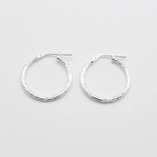 Jewelberry Kreole Shiny Hoop Silber