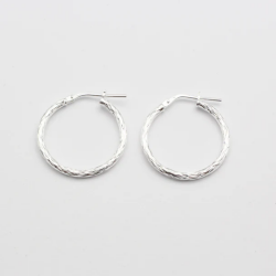 Jewelberry Kreole Shiny Hoop Silber