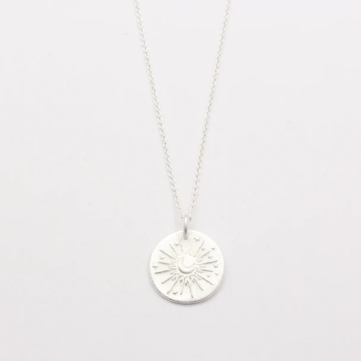 Jewelberry Kette Amulette Sun and Moon Silber