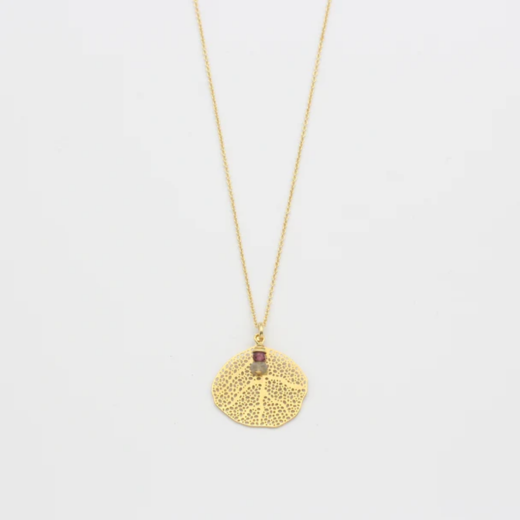 Jewelberry Kette Coral Leaf vergoldet