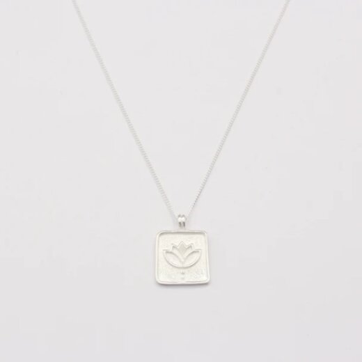Jewelberry Kette Amulette Lotus Silber