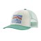Patagonia Kids Trucker Hat Rise Stripe Heartleaf Green