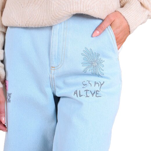 Oxbow Women Denim Hose Light Blue