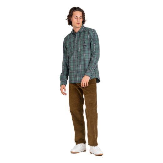 Reell Alvar Check Shirt Green/Black/White
