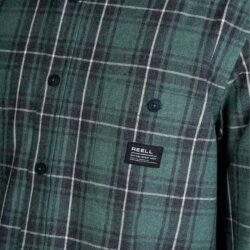 Reell Alvar Check Shirt Green/Black/White