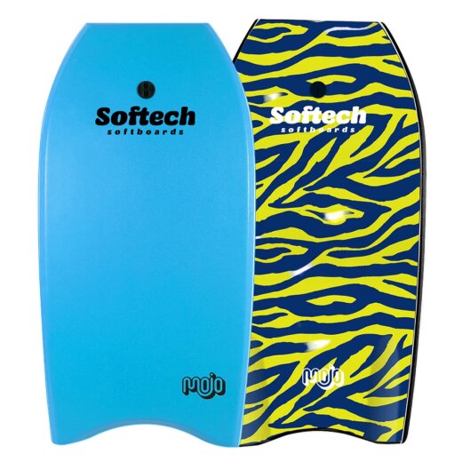 Softech Mojo Bodyboard 45" Sky Blue Zebra