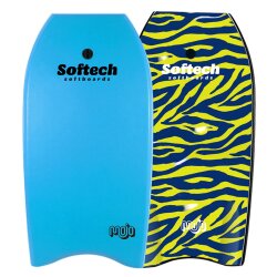 Softech Mojo Bodyboard 45" Sky Blue Zebra