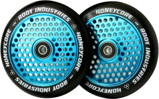 Root Honeycore 120mm Rollen Black / Sky Blue