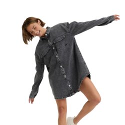 Roxy Tidal Moon Jeans Hemdkleid Mid Grey