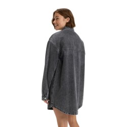 Roxy Tidal Moon Jeans Hemdkleid Mid Grey