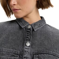Roxy Tidal Moon Jeans Hemdkleid Mid Grey