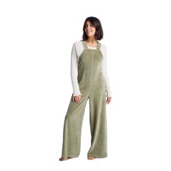 Roxy Best Daze Onesie Oil Green Latzhose Cord