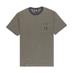 Quiksilver Onyx SS Striped tee Fallen Rock Onyx