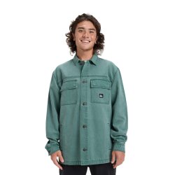 Quiksilver Mohab Washed Twill LS Shirt Trekking Green