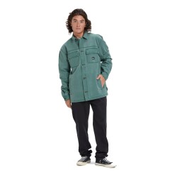 Quiksilver Mohab Washed Twill LS Shirt Trekking Green