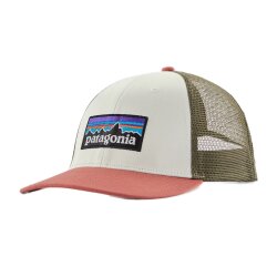 Patagonia P-6 Logo LoPro Trucker Hat Birch White