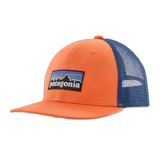 Patagonia Kids Trucker Hat P-6 Logo Orange Peel