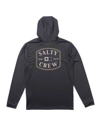 Salty Crew Capitals Hooded Sunshirt Charcoal