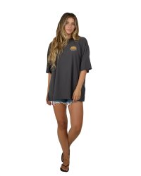 Salty Crew Palm Set Cover Up Tee Charcoal