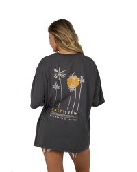 Salty Crew Palm Set Cover Up Tee Charcoal