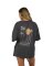 Salty Crew Palm Set Cover Up Tee Charcoal