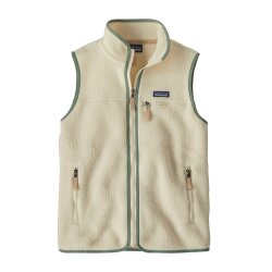 Patagonia W´s Retro Pile Vest Natural w/Ellwood Green