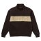 Mystic Slate Half Zip Sweat Dark Brown