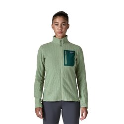 Patagonia Womens R1 Air Full-Zip Jacket Ellwood Green