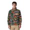 Patagonia Ms Lightweight Synch Snap-T Fleece Pullover Salmon Energy Old Growth Green