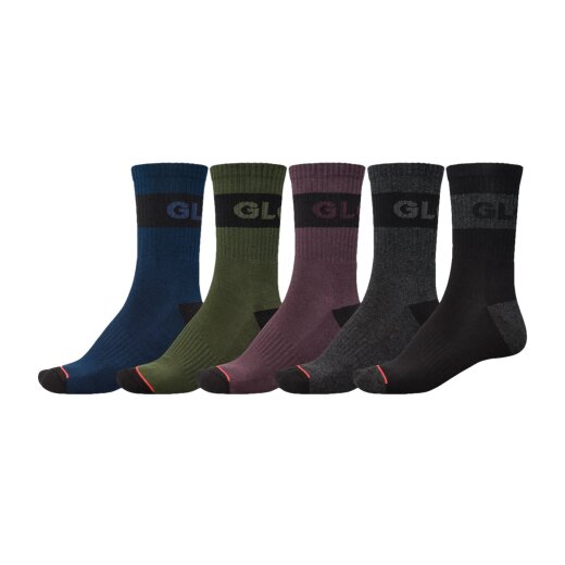 Globe Socken Horizons Crew 5 Pack Dark Assorted